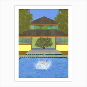 Splash! Tropical Villa Art Print