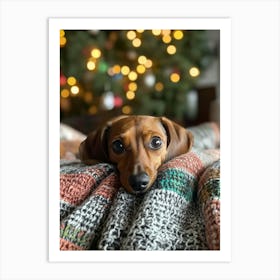 Dachshund.Generated AI. Wall Art Print 4 Poster