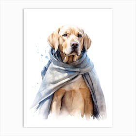 Labrador Retriever Dog As A Jedi 2 Art Print