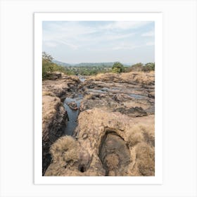 River In The Mountains Of Guinea In West Africa Art Print