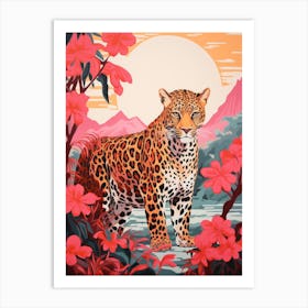 Leopard In The Jungle 19 Art Print