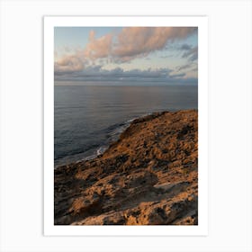 Cliffs and the Mediterranean Sea at sunrise Art Print