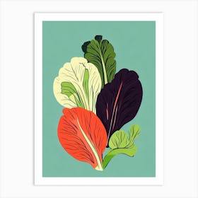 Bok Choy Bold Graphic vegetable Art Print