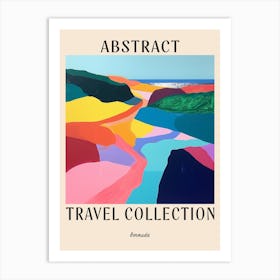 Abstract Travel Collection Poster Bermuda 2 Art Print