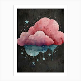 Cloud And Stars Art Print