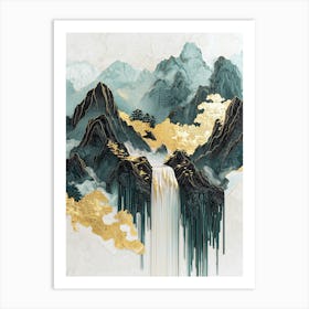 Makalu Gold Mist Mystic Layers Art Print