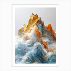 Abstract Mountain Art Print