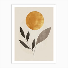 Sun And Leaves Canvas Print 14 Art Print