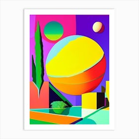 Venus Planet Abstract Modern Pop Space Art Print