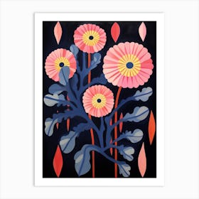 Anemone 3 Hilma Af Klint Inspired Flower Illustration Art Print