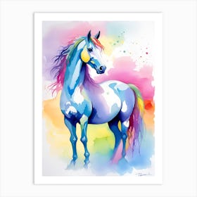 Rainbow Horse 22 Art Print