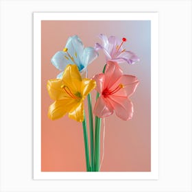 Dreamy Inflatable Flowers Amaryllis 3 Art Print