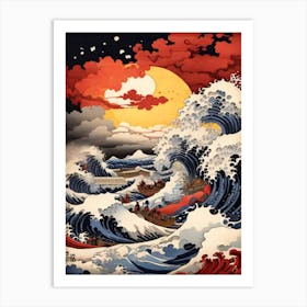 Great Wave Off Kanagawa Print  Art Print