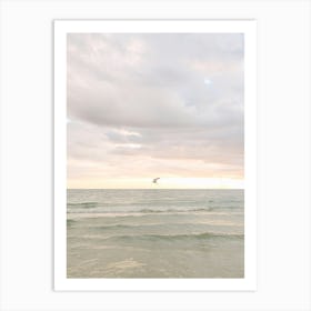 Sunset At The Beach  Art Print