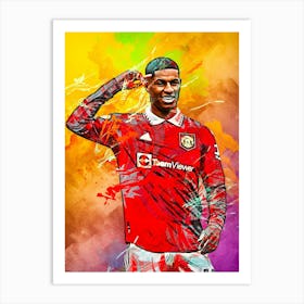 Marcus Rashford Manchester United 1 Art Print