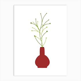 Plant In A Vase 3 Art Print