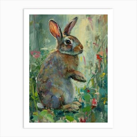 Havana Rabbit Painting 2 Art Print