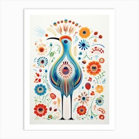 Scandinavian Bird Illustration Kiwi 2 Art Print