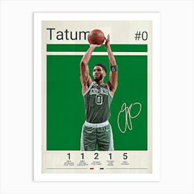 Jayson Tatum Art Print