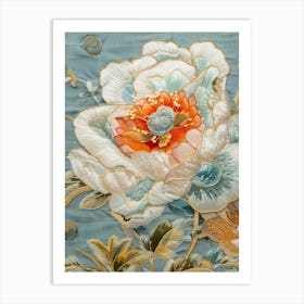 Chinese Silk Embroidery 5 Art Print