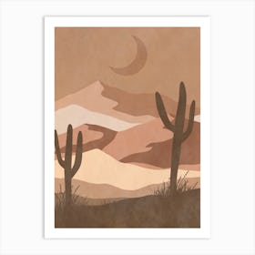 Desert Landscape - Desert Stock Videos & Royalty-Free Footage 1 Art Print