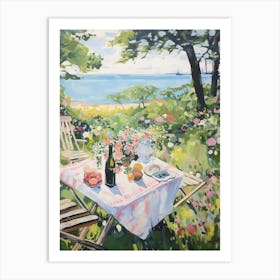 Picnic In The Garden - expressionism 2 Art Print