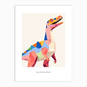 Nursery Dinosaur Art Allosaurus 3 Poster Art Print