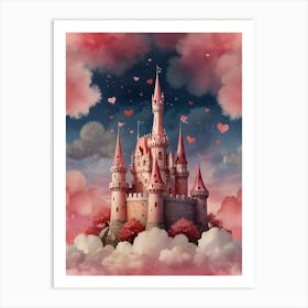 Valentine'S Day Castle Art Print