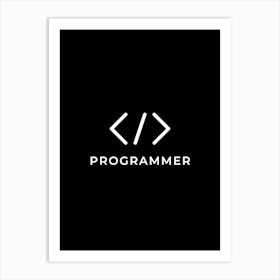 Programmer Logo Art Print