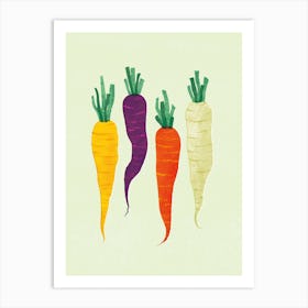 Heritage Carrots Art Print