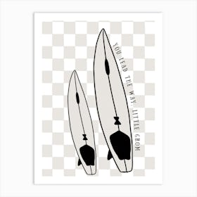You Lead The Way Surfer Art Print