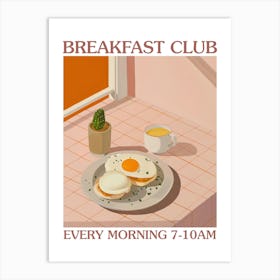 Breakfast Club Eggs Benedict 1 Art Print