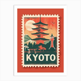 Postage Stamp Of Kyoto Art Print