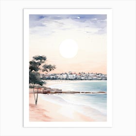 Watercolour Of Bondi Beach   Sydney Australia 2 Art Print