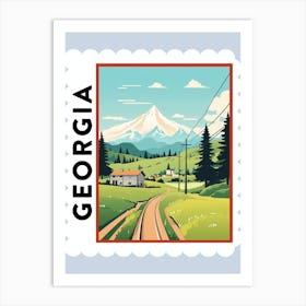 Georgia 2 Travel Stamp Poster Art Print