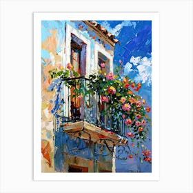 Balcony Painting In Cadiz 3 Art Print