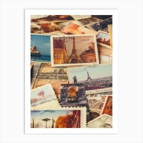 Postage Stamps 7 Art Print