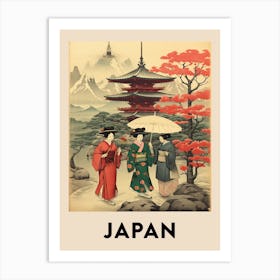 Vintage Travel Poster Japan 9 Art Print