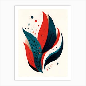 Abstract Leaves 6 Art Print