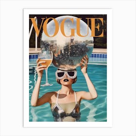 Disco Ball Vogue Cover Art Print