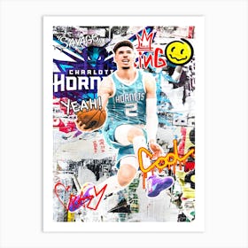 Lamelo Ball Charlotte Hornets 2 Art Print