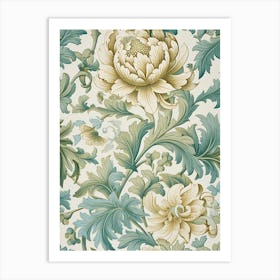 Floral Wallpaper 229 Art Print