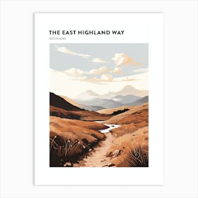 The East Highland Way Scotland 2 Hiking Trail Landscape Poster Art Print