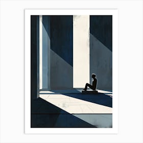 Shadow Of A Man Art Print