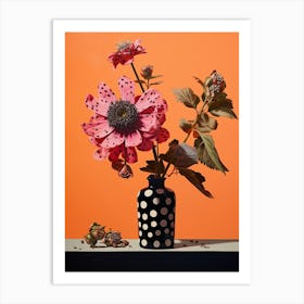 Surreal Florals Cineraria 2 Flower Painting Art Print