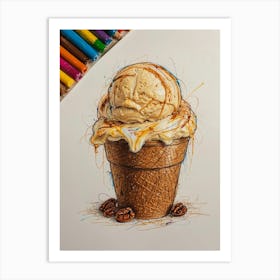 Ice Cream Cone 11 Art Print