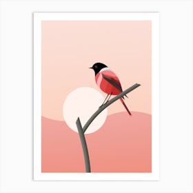 Minimalist Robin 1 Illustration Art Print