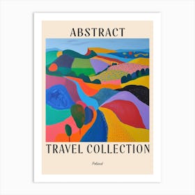 Abstract Travel Collection Poster Poland 4 Art Print