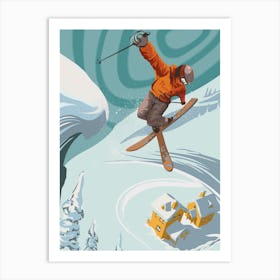 Freestyle Skier Art Print