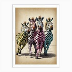 Zebras Art Print